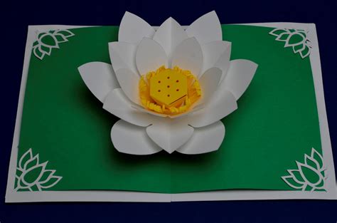 Pop Up Flower Card Template Printable